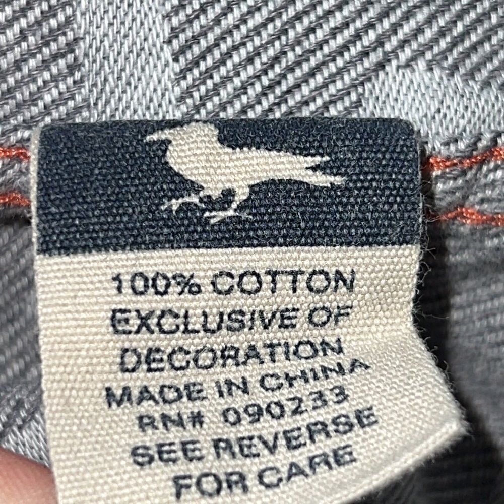MODERN AMUSEMENT Light Grey Geometric Print Flannel Shirt-L - Picture 8 of 9
